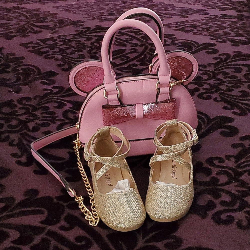 Little Angel golden flats